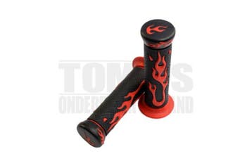 Handvatset Flame rood / zwart 22mm / 24mm universeel, Ophalen of Verzenden, Nieuw, DMP