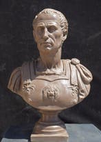 sculptuur, Busto Giulio Cesare - 34 cm - Opnieuw