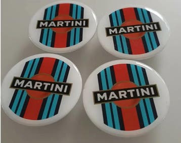 Naafdeksel Speedline Delta Integrale wit Martini set 4st, Verzenden, Nieuw