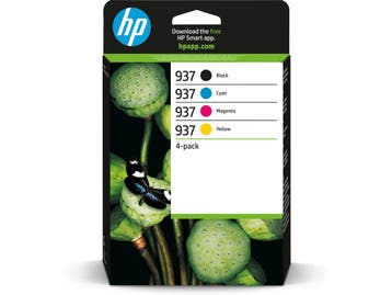 HP 937 - Inktcartridge - Professionele kwaliteit - CMYK (4, Computers en Software, Verzenden, Nieuw