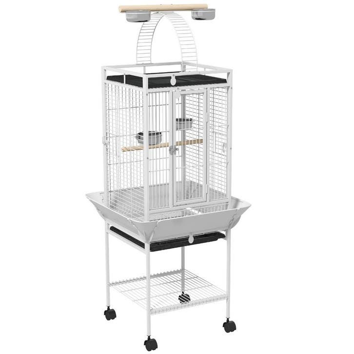 Vogelkooi, Papegaaienkooi Met 3 Deuren, 2 Zitstokken, 360° W, Diversen, Schoolbenodigdheden, Nieuw, Verzenden