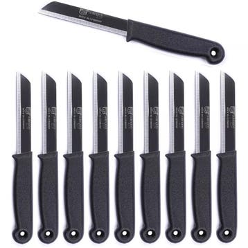 Solingen Schilmesje – RVS Glad – 18,5 cm met Blade Cover, Ophalen of Verzenden, Nieuw, Rvs of Chroom