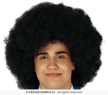 Afro Pruik Zwart Mega, Ophalen of Verzenden, Nieuw