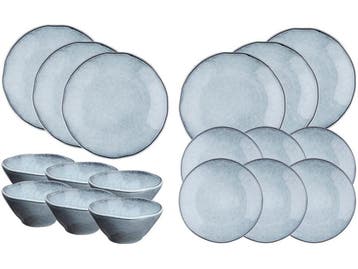 Les Essentiels CLOUD - Servies Set - 18 stuks - Stormgrijs, Verzenden, Nieuw