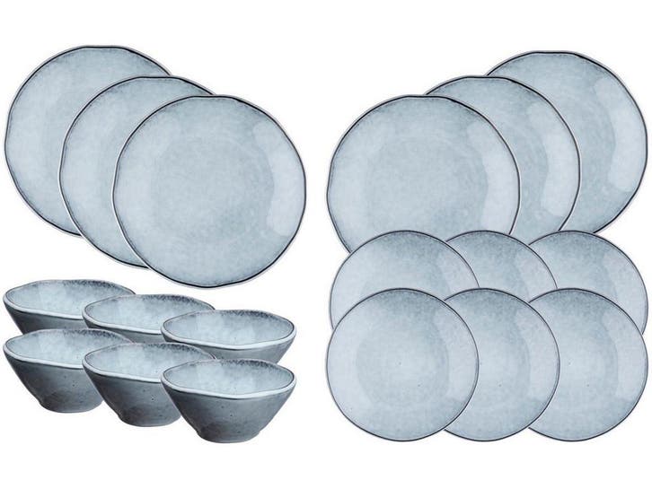 Les Essentiels CLOUD - Servies Set - 18 stuks - Stormgrijs, Huis en Inrichting, Overige Huis en Inrichting, Nieuw, Verzenden