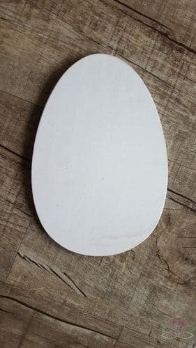 Houten Ei White wash 26x18 cm, Ophalen of Verzenden, Nieuw