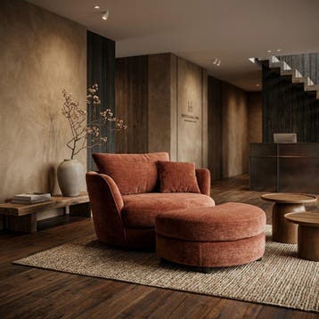 Loveseat Kart Draaifauteuil 1,5-zits Fabbrica Germany, Ophalen of Verzenden, Nieuw