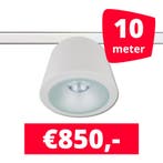 *TIP* LED RAILVERLICHTING CAN WIT 10 SPOTS 3000K + 10M RAILS, Ophalen of Verzenden