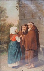 Italiaanse school (XIX) - Scena di Genere, Giovane Popolana