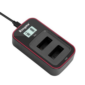 KingMa LCD Dual USB-lader voor GoPro Max (Nieuw), Verzenden, Nieuw