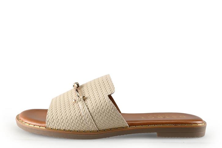 DSTRCT Slippers in maat 41 Beige, Kleding | Dames, Schoenen, Beige, Zo goed als nieuw, Slippers, Verzenden