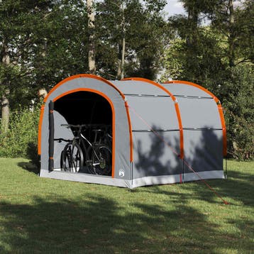 vidaXL Tent 268 x 240 x 191 cm Waterdicht Grijs en oranje, Verzenden, Nieuw, Tot en met 2