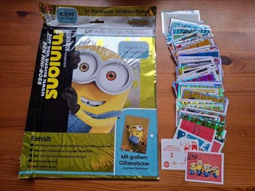 Topps Minions - Gru Empty album + complete loose sticker set, Nieuw