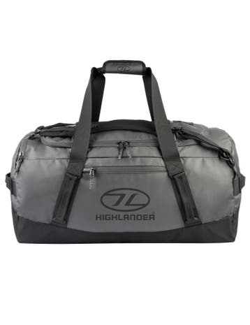 Highlander reistas Hauler Duffel - 90 liter - Donker Grijs, Verzenden, Nieuw, Grijs