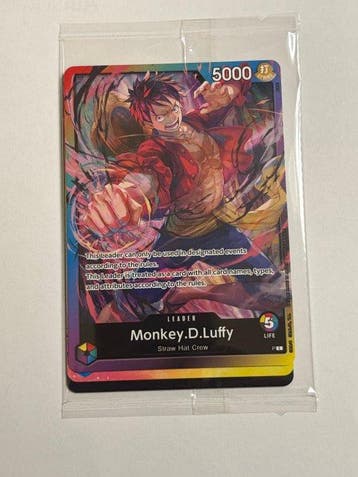 Bandai Verzegelde kaart - One Piece - Monkey D. Luffy P-043, Nieuw
