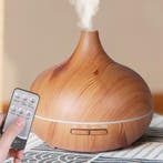 500ml Aroma Diffuser met Houtlook en Afstandsbediening, Witgoed en Apparatuur, Luchtbehandelingsapparatuur, Verzenden, Nieuw