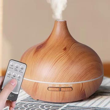 500ml Aroma Diffuser met Houtlook en Afstandsbediening, Verzenden, Nieuw