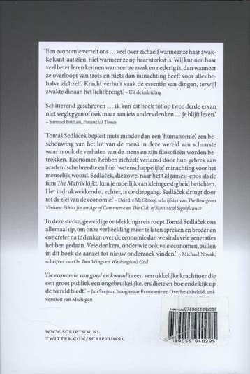 De economie van goed en kwaad 9789055940295 Tomás Sedlácek, Verzenden, Gelezen, Tomás Sedlácek