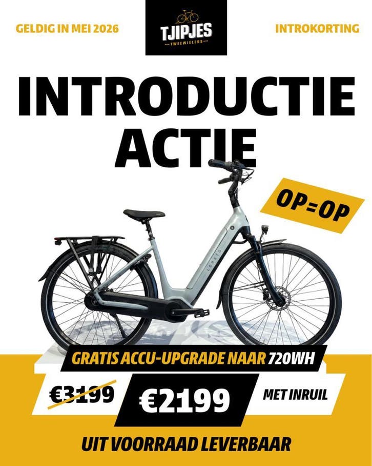 INTRODUCTIE ACTIE! Loreto elektrische heren/damesfiets 720wh, Fietsen en Brommers, Elektrische fietsen, Nieuw, 51 tot 55 cm, Gazelle