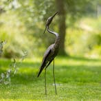 Mooievogels.nl - Beeld van een reiger, Antiek en Kunst, Curiosa en Brocante, Ophalen of Verzenden