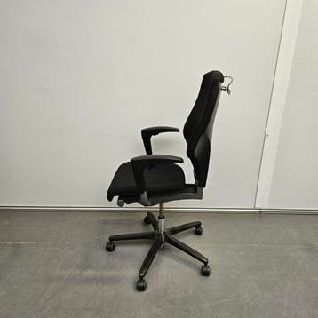 Giroflex bureaustoel met jashaak - zwarte stof, Ophalen of Verzenden, Nieuw
