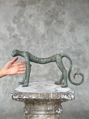 Beeld, NO RESERVE PRICE - Cheetah - Elegant Sculpture,
