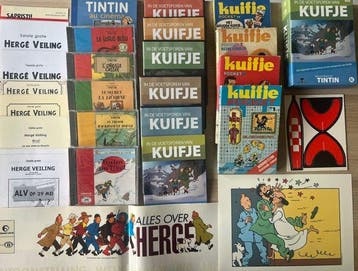 Kuifje - 22 DVDs, Cd, Kuifje pockets, Veilingboekjes, mini, Boeken, Nieuw