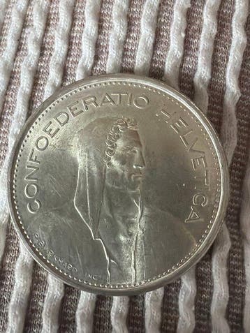 Zwitserland. 5 Franken 1967 Helvetia 15g (.835) (Zonder, Postzegels en Munten, Munten | Europa | Niet-Euromunten