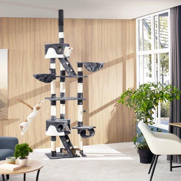 Krabpaal Hansi 260cm - grijs/wit, Verzenden, Nieuw