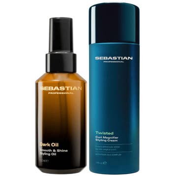 Sebastian Dark Oil & Twisted Cream Set - 100+145ml, Ophalen of Verzenden, Nieuw, Gel, Wax, Haarlak of Mousse