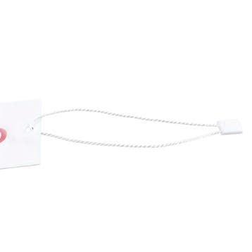 200x kleding tag - kaarthanger - labeltouwtje - tyrap - WIT, Ophalen of Verzenden, Nieuw