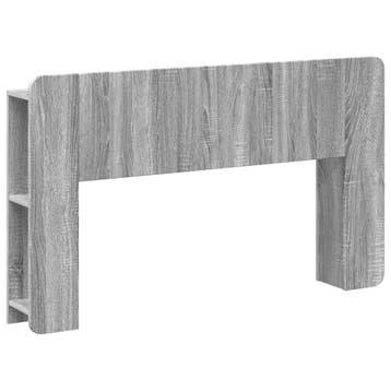 vidaXL Hoofdeinde kas met opslag Grijs sonoma Bewerkt hout, Verzenden, Nieuw, Grijs, Hout