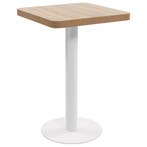 vidaXL Bistrotafel 50x50 cm MDF lichtbruin, Verzenden, Nieuw