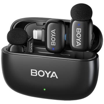 Boya MINI-15 Ultra-Mini Wireless Microphone - 2TX + 1RX -, Ophalen of Verzenden, Zo goed als nieuw, Overige typen