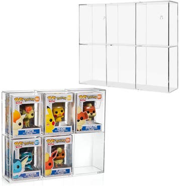 Acrylic Case - Funko Pop 6 Slots Display Case | Evoretro -, Verzamelen, Verzenden, Nieuw
