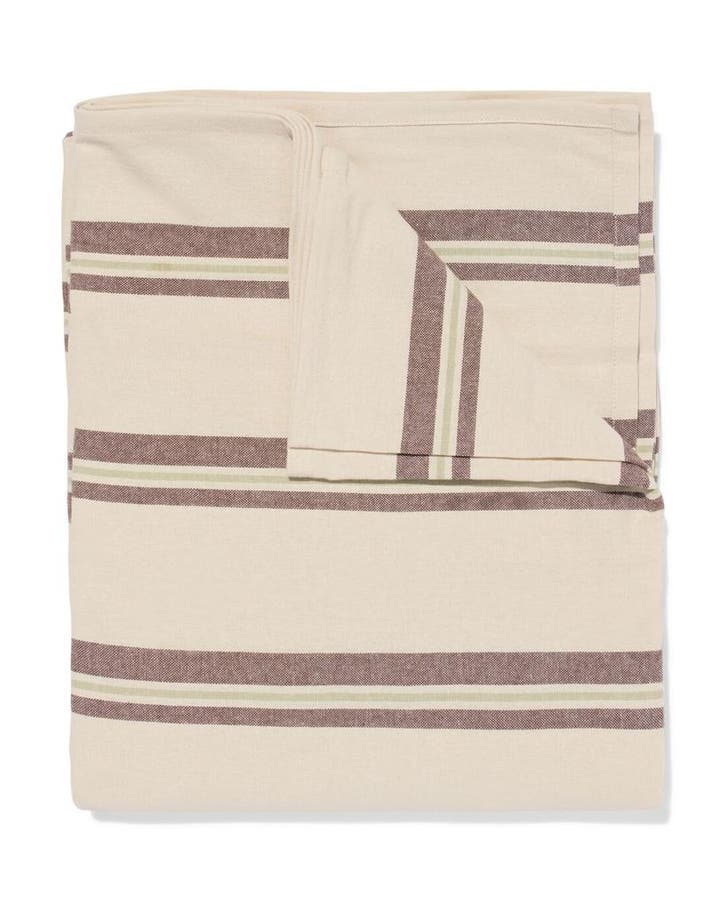 HEMA Tafelkleed 140x240cm katoen strepen bruin, Huis en Inrichting, Keuken | Textiel, Nieuw, Verzenden