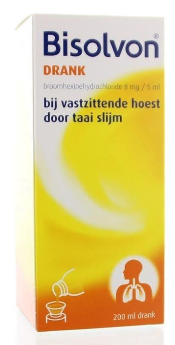Bisolvon Drank 8 mg/5 ml - 200 ml, Verzenden, Nieuw