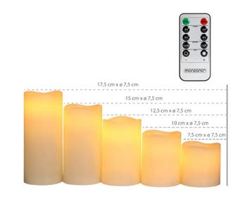 LED Kaarzen 5 stuks Was incl Afstandsbediening (Interieur), Verzenden, Nieuw