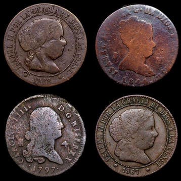 Spanje. Isabel II. 5 Centimos de Real 1797 - 1867 / 4