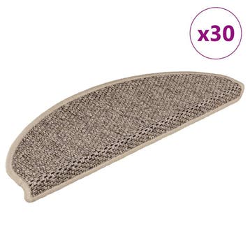 vidaXL Trapmatten zelfklevend Sisal-Look 30 st 65x21x4 cm, Verzenden, Nieuw
