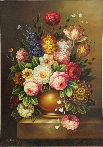 Giorgio Ceragioli (1861-1947), Attr. - Vaso con Fiori