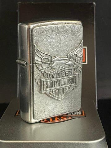 Zippo - HARLEY DAVIDSON MOTOR - gravé - Zonder minimumprijs, Verzamelen, Nieuw