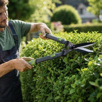 2dekans | Kinzo Telescopische Heggenschaar 65-85 cm –, Tuin en Terras, Hand-tuingereedschap, Ophalen of Verzenden, Zo goed als nieuw