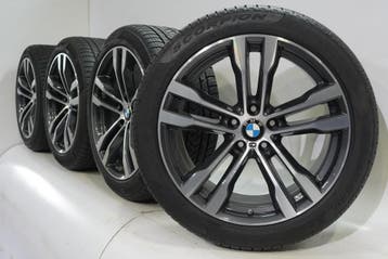 BMW X5 F15 X6 F16 468M 20 inch velgen Pirelli Runflat Winter, Gebruikt, Velg(en), 20 inch, Winterbanden
