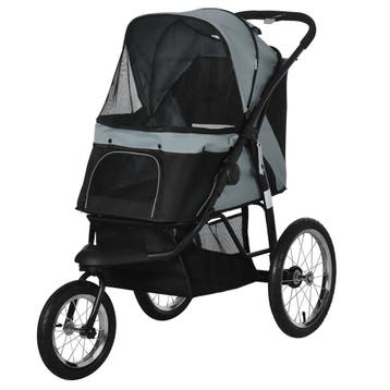 TRUUSK Hondenbuggy Kattenbuggy Opvouwbaar - Reflectoren - Op, Verzenden, Nieuw