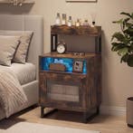 LIVSK Nachtkastje met Ledverlichting - 16 Kleuren - 4 Lichtm, Verzenden, Nieuw