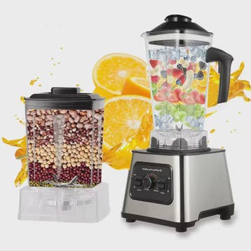 Professionele 2-in-1 Blender: 800W, 27000RPM, 2L+0.5L Dubbel, Witgoed en Apparatuur, Verzenden, Nieuw