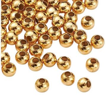 100 x Metalen kralen 4,2 x 4,4 mm – gat ca. 2 mm – antie, Ophalen of Verzenden, Nieuw, Kraal
