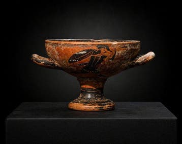 Replica van een Oud-Grieks Keramiek Kylix - 6.5 cm