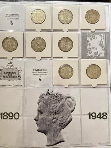 Verzameling munten Wilhelmina ZF tot prachtig+ vanaf €190, Setje, Zilver, Koningin Wilhelmina, Overige waardes